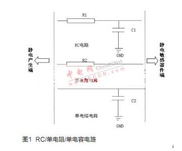 RC電路或者單電阻、單電容電路