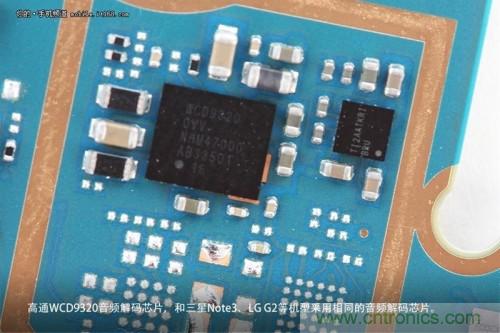 WCD9320音頻解碼芯片，和Note 3以及G2上采用的一模一樣