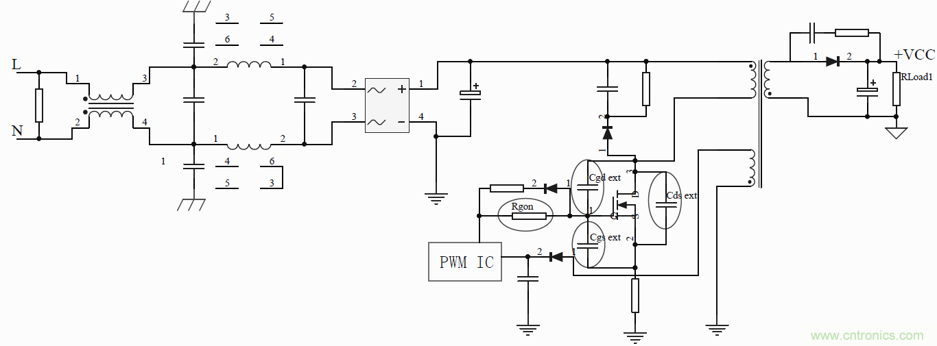 如何改善開關電源電路的EMI特性？