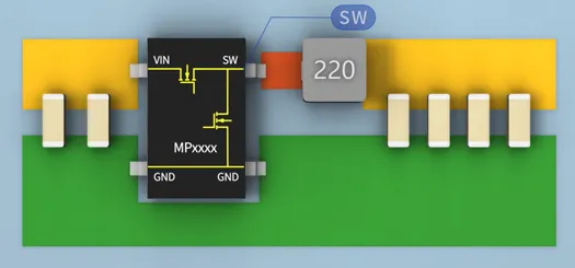 SW與電感之間的鋪銅面積越大越好嗎？